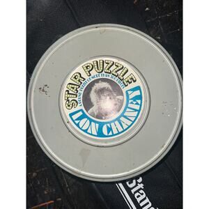 RARE VINTAGE 1967 LON CHANEY CIRCULAR STAR PUZZLE IN CANISTER